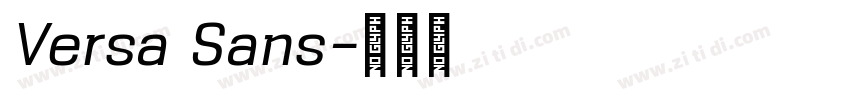 Versa Sans字体转换